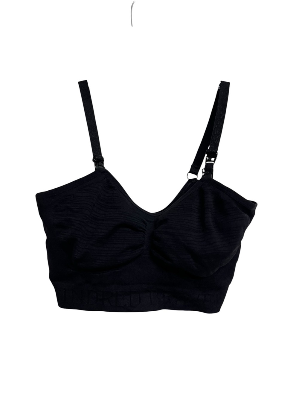 Kindred Bravely Black Seamless Nursing & Pumping Bra with Clip-Down Straps